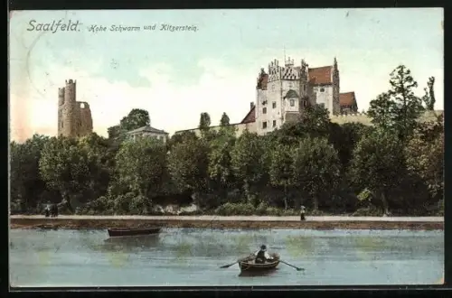 AK Saalfeld / Saale, Hohe Schwarm und Kitzerstein