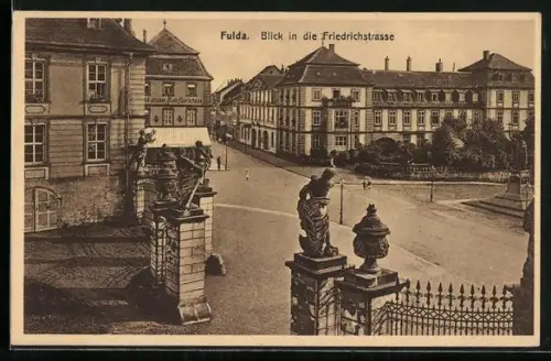 AK Fulda, Blick in die Friedrichstrasse