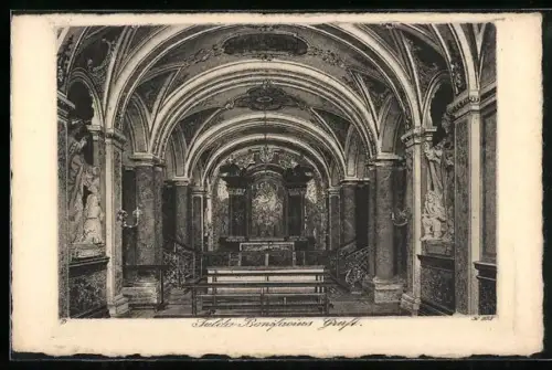 Künstler-AK Fulda, Bonifazius-Gruft