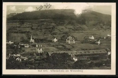 AK Bad Orb, Villenkolonie am Wintersberg