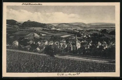 AK Elm / Brandenstein, Ortsansicht, Kirche, Schloss Brandenstein