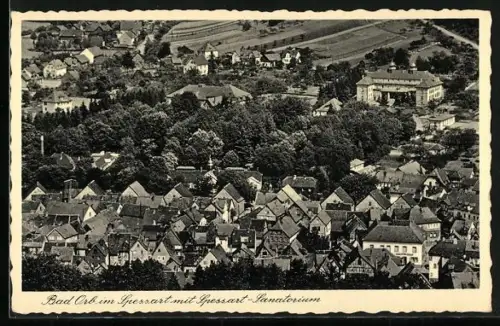 AK Bad Orb im Spessart, Gesamtansicht, Sanatorium