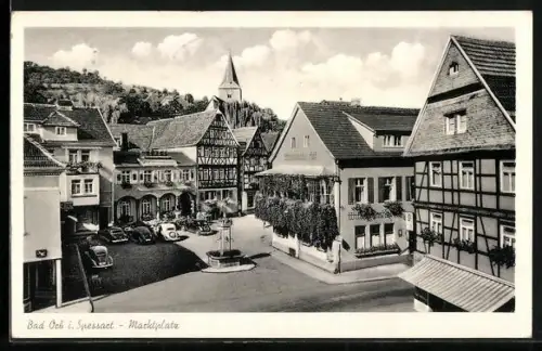 AK Bad Orb i. Spessart, Marktplatz
