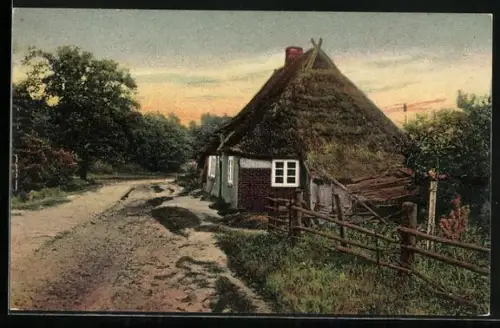AK Raven /Lüneburger Heide, Alte Kate