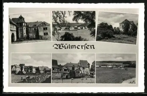 AK Wülmersen im Diemeltal, Reste alter Wasserburg, Ortsansichten