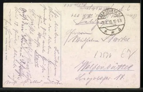 AK Gardelegen, Partie am Stadtgraben