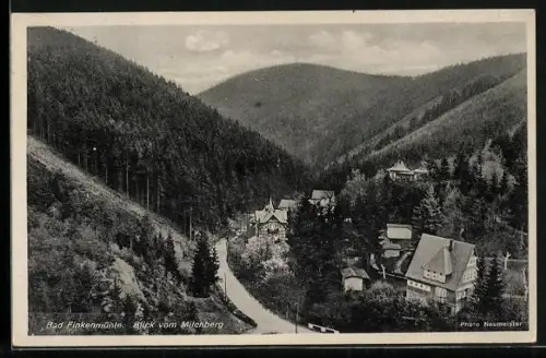 AK Bad Finkenmühle, Blick vom Milchberg, Erholungsheim der Deutschen Arbeitsfront