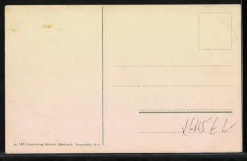 AK Schwarzburg, Partie bei Schwarzburg, Wald, Bahnstrecke, Talblick