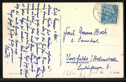 AK Rudolstadt-Cumbach, Schloss