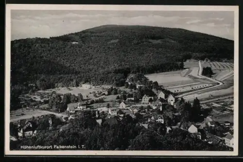 AK Falkenstein i. T., Ortsansicht, Berge