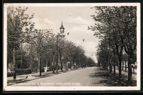 AK Altengrabow, Truppenübungsplatz, Strasse