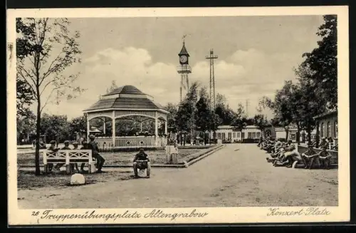 AK Altengrabow, Truppenübungsplatz, Konzert-Platz