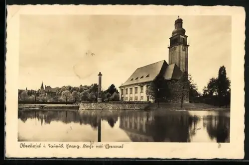 AK Oberursel i. Taunus, Kirche, See, Ehrenmal