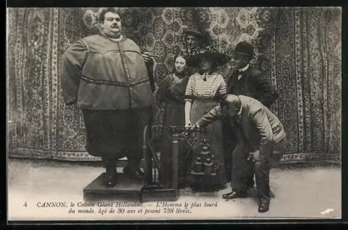 AK Cannon, La Colosse Géant Hollandais, âge de 30 ans et pesant 738 livres