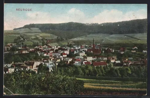 AK Neurode / Niederschlesien, Stadtansicht