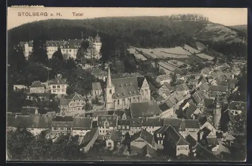 AK Stolberg a. H., Gesamtansicht, Kirche, Schloss