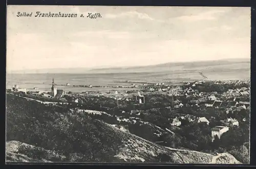 AK Frankenhausen a. Kyffh., Panorama, Stadtansicht, Kirche