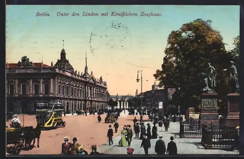 AK Berlin, Unter den Linden, Königliches Zeughaus