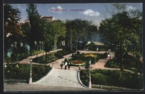 AK Weissenfels, Stadtgarten