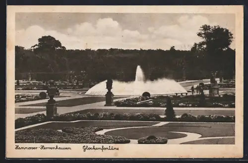 AK Hannover-Herrenhausen, Glockenfontäne