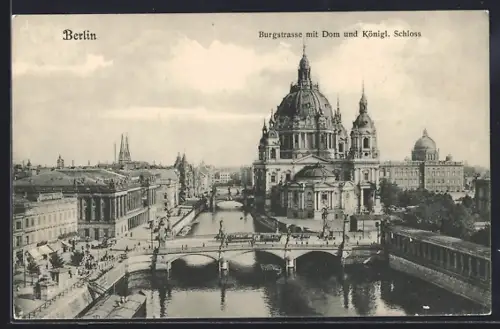 AK Berlin, Burgstrasse am Dom