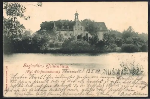 AK Tharandt, Jagdschloss Grillenburg (Kgl. Oberforstmeisterei)