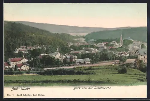 AK Bad Elster, Blick von der Schillereiche