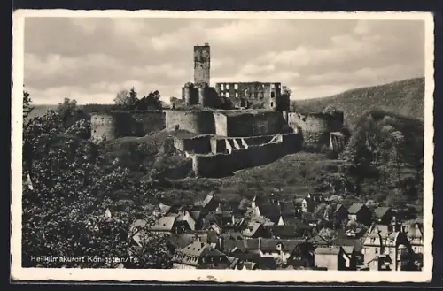 AK Königstein / Taunus, Blick zur Burgruine