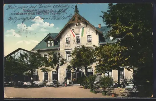 AK Dresden-Klotzsche, Bahnhof Hotel, Inh. Willy Schubert