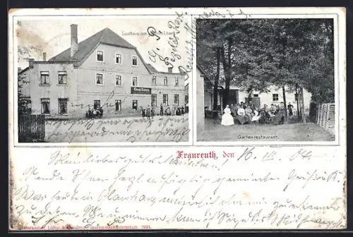 AK Fraureuth, Gasthaus zum goldenen Löwen