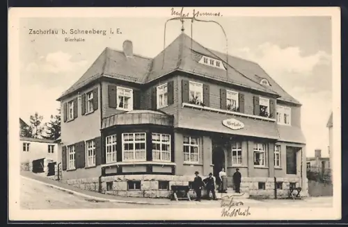 AK Zschorlau, Gasthaus Bierhalle