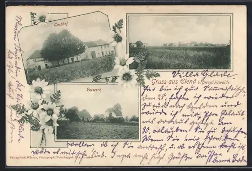 AK Dippoldiswalde-Elend, Gasthof, Vorwerk