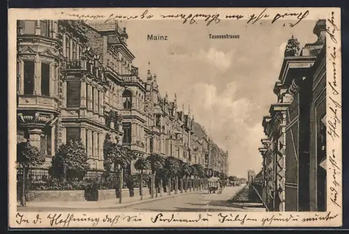 AK Mainz, Blick in die Taunusstrasse