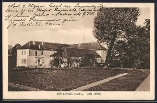 AK Senftenberg /Lausitz, Blick zum Alten Schloss