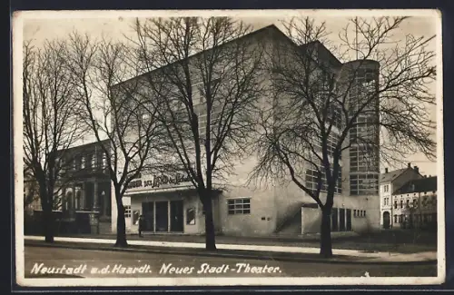 AK Neustadt a.d. Haardt, Neues Stadt-Theater, Bauhaus