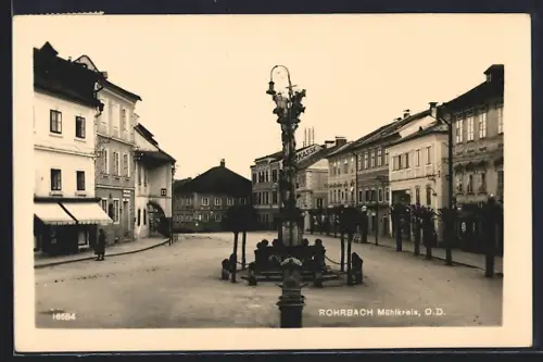 AK Rohrbach / Mühlkreis, Partie am Hauptplatz
