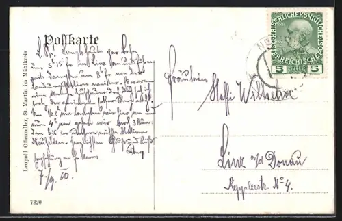 AK Neuhaus-Untermühl, Uferpartie mit Bootsanleger u. Bergpanorama