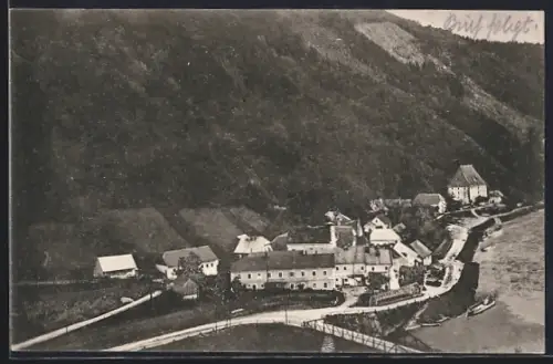 AK Kirchberg ob der Donau, Blick auf Obermühl an der Donau