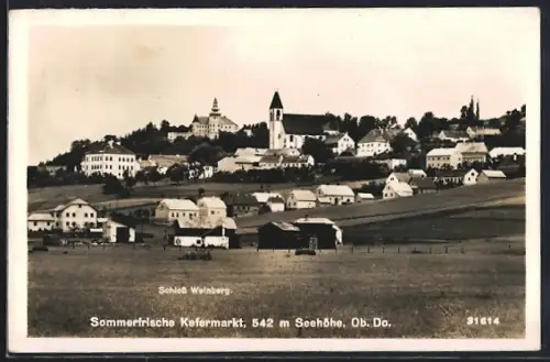 AK Kefermarkt, Panoramablick auf den Ort