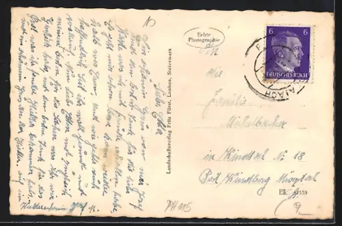 AK Trofaiach, Erholungsheim Stockschloss der A. M. A. G. Herm. Göring, Ansicht aus der Vogelschau