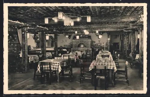 AK Leoben, Grand Hotel, Gaststätte Stoan Steirer-Stöckl, Innenansicht