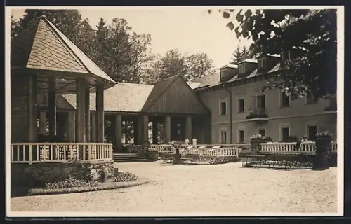 AK Gross Ullersdorf / Nordmark, Kurplatz