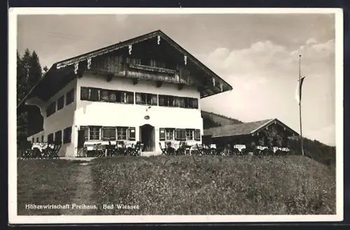 AK Bad Wiessee am Tegernsee, Gasthaus Höhenwirtschaft Freihaus