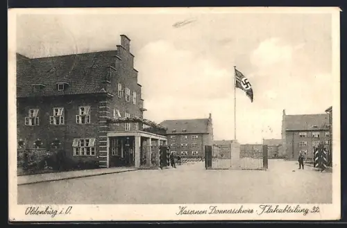 AK Oldenburg i. O., Kasernen Donnerschwee, Flakabteilung 32, 