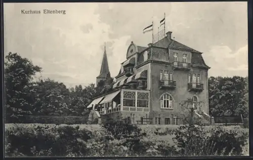 AK Elten bei Emmerich, Kurhaus Eltenberg, Besitzer Wilhelm Backes