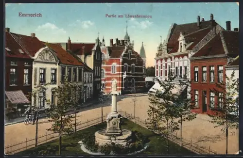 AK Emmerich, Partie am Löwenbrunnen