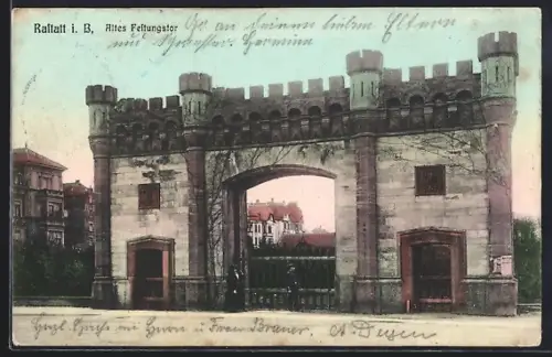 AK Rastatt i. B., Altes Festungstor
