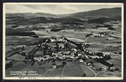 AK Wollaberg i. Bayr. Wald, Original-Fliegeraufnahme