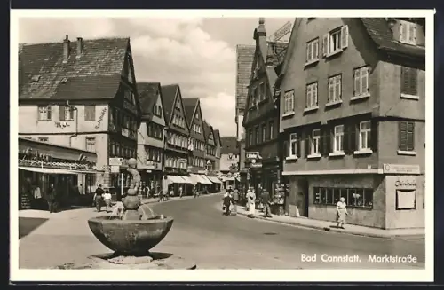 AK Bad Cannstatt, Marktstrasse