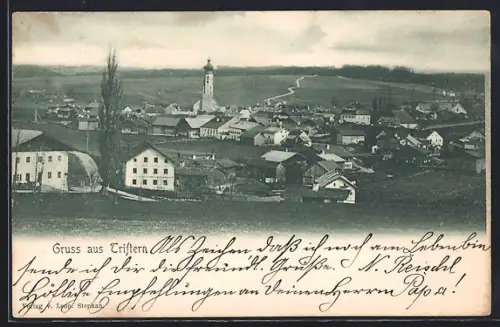 AK Triftern, Ortsansicht mit Kirche